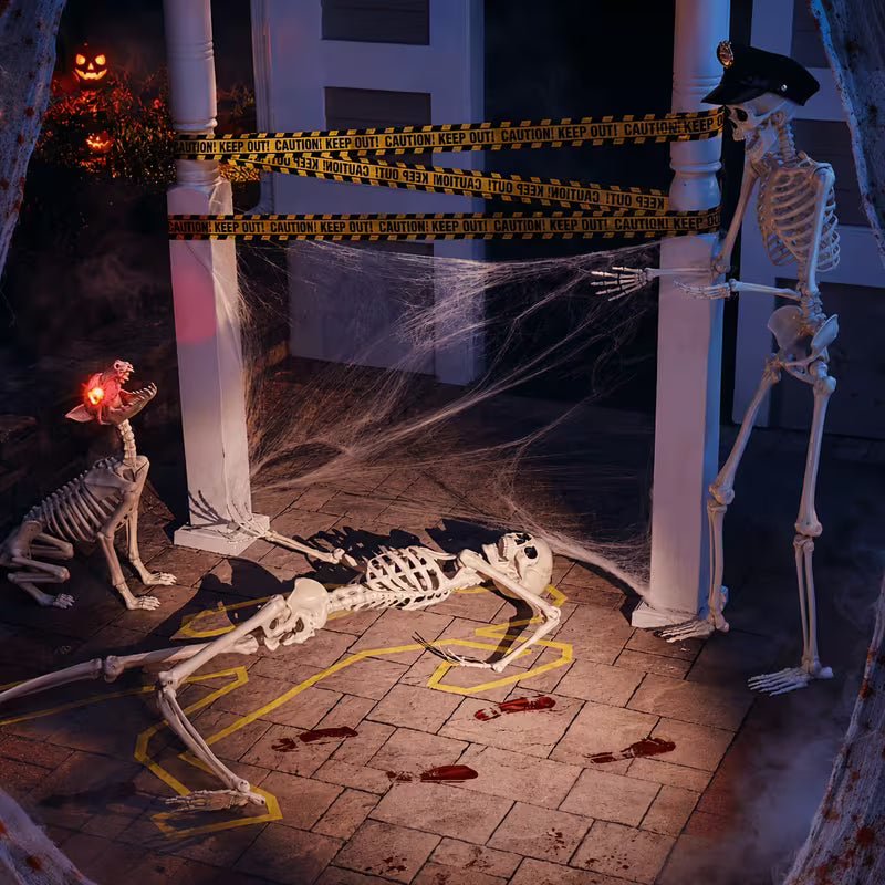 5.4 Ft Life-Size Poseable Skeleton Halloween Decoration