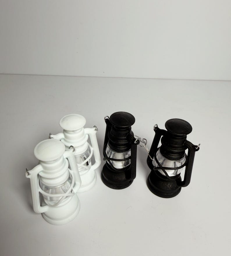 Medieval Lantern Earrings | Fantasy Cosplay Light-up Jewelry | 999 Silver