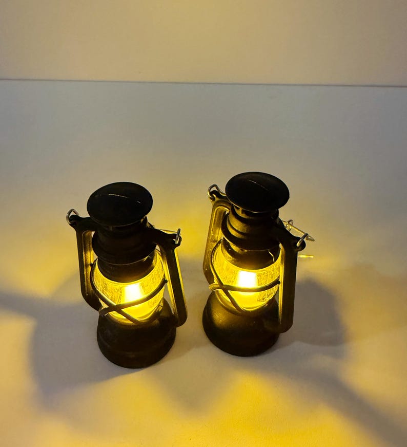 Medieval Lantern Earrings | Fantasy Cosplay Light-up Jewelry | 999 Silver